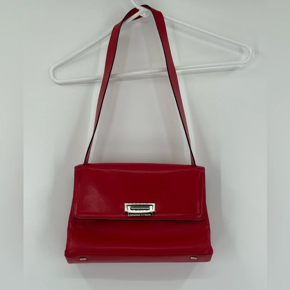 Adrienne‎ Vittadini Red Satchel Shoulder Bag